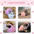 thumbnail image 5 of HQREA Dog Dresses Fashion Pet Dog Clothes Striped Mesh Puppy Dogs Princess Dresses, 5 of 5