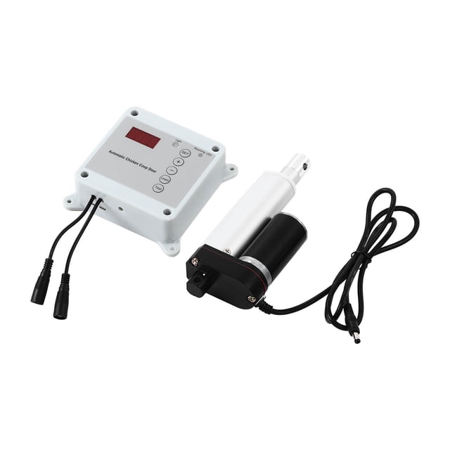 Door Opener And Closer, 12V 30W Motor Compact Size Automatic Chicken Cage Opener For Poultry Mechanism US Plug 100-240V