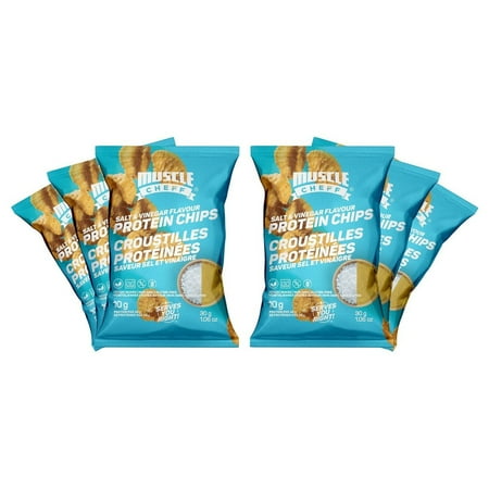 Muscle Cheff Protein Chips - Salt & Vinegar (6-Pack)