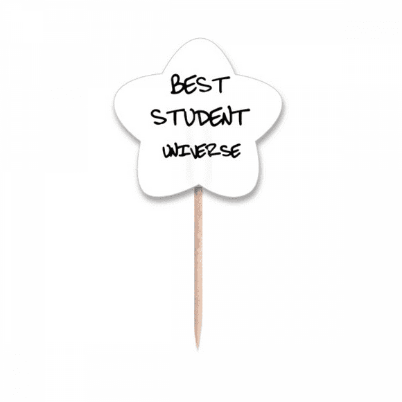 Best Student Universe Student Quote Toothpick Flags Star Lable Cupcake Picks