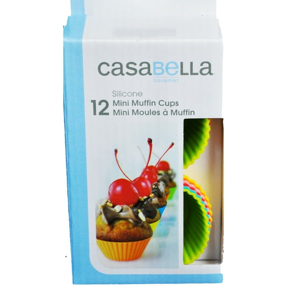 Casabella Muffin Cups Mini 2 Inch Silicone Set Of 12