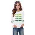 thumbnail image 4 of Blusas y camisas de manga larga con cuello redondo, moda del Día de San Patricio, blusa informal con estampado bonito de manga larga para niños y niñas., 4 of 5