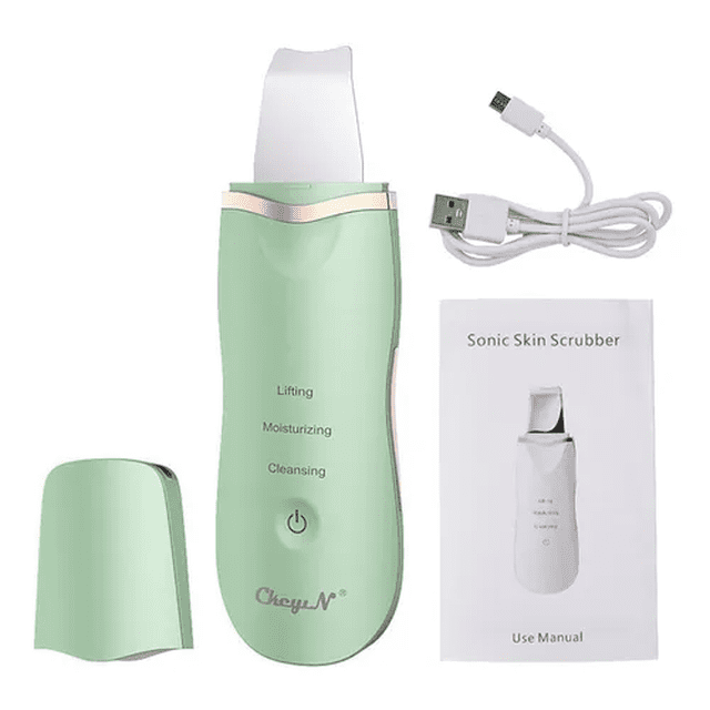 Espátula Ultrasónica Limpiador Facial Iónico Por Usb Malubero larga duración de la batería