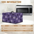 thumbnail image 5 of TSOVTHRID Dog Paw Cobweb Violet Print Microwave Oven Cover Fall Small Appliance Dust Cover Protective Toaster Oven Protector for Kitchen Countertop Halloween Decor, 20.9"W x 15.7"D x 12.4"H, L, 5 of 7