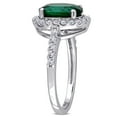 thumbnail image 3 of Everly Women's Created Sapphire and Created Emerald 10k White Gold Ring, 3 of 8
