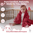thumbnail image 6 of Little Dedi 100% Organic Cotton Baby Knitted Blanket with Gift Box - Soft Toddler, Crib, Stroller Blanket - Neutral Swaddle and Receiving Blanket for Newborns, 30"x40", Amberglow, 6 of 8