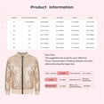 thumbnail image 7 of iEFiEL Kids Little Girls Toddlers Sequins Jacket Long Sleeve Zip Up Outerwear for Jazz Dance Stage Performance Pink 3T/2-3, 7 of 7