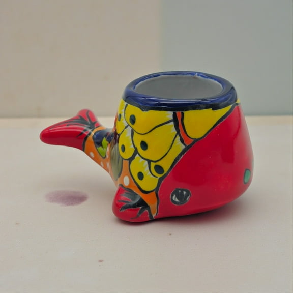 Talavera Whale Planter | Colorful Small Mexican Animal Pot