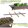 thumbnail image 3 of MEDEHOO Elevated Wooden Planter Box with Locking Casters - 52.7" L x 22" W x 30" H Raised Garden Bed, Removable Liner & 230lb Weight Capacity for Outdoor Plants, 3 of 11