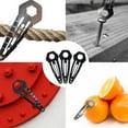 thumbnail image 3 of West Coast Paracord Utility Hair Clip - 2 Pack, 5 Pack, and 10 Pack - Black and Silver, 3 of 5