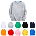 thumbnail image 3 of Toddler Kids Baby Boy Girl Long Sleeve Sweatshirt Casual Shirt Thin Pullover Infant Crewneck Sport Tops Basic Tee Shirt Fall Winter Pullover T-Shirts Crewneck Tops 3-4Years Black T Shirts, 3 of 4