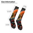 thumbnail image 2 of Logiee Classic Floral Blue Skate Shoes Print Gift Stocking Stuffers,Adult Stockings,Novelty Socks,Funny Socks Birthday Running Walking Sleeping, 2 of 6
