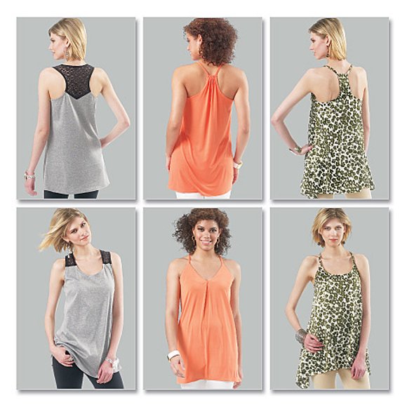 Misses'/Women's Tunics-RR (18W-20W-22W-24W) -*SEWING PATTERN*