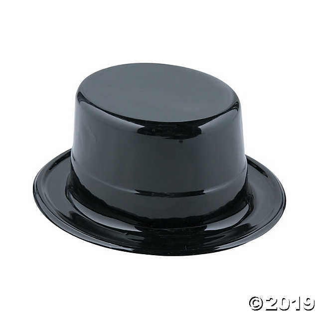 Adult's Black Top Hats - Walmart.com