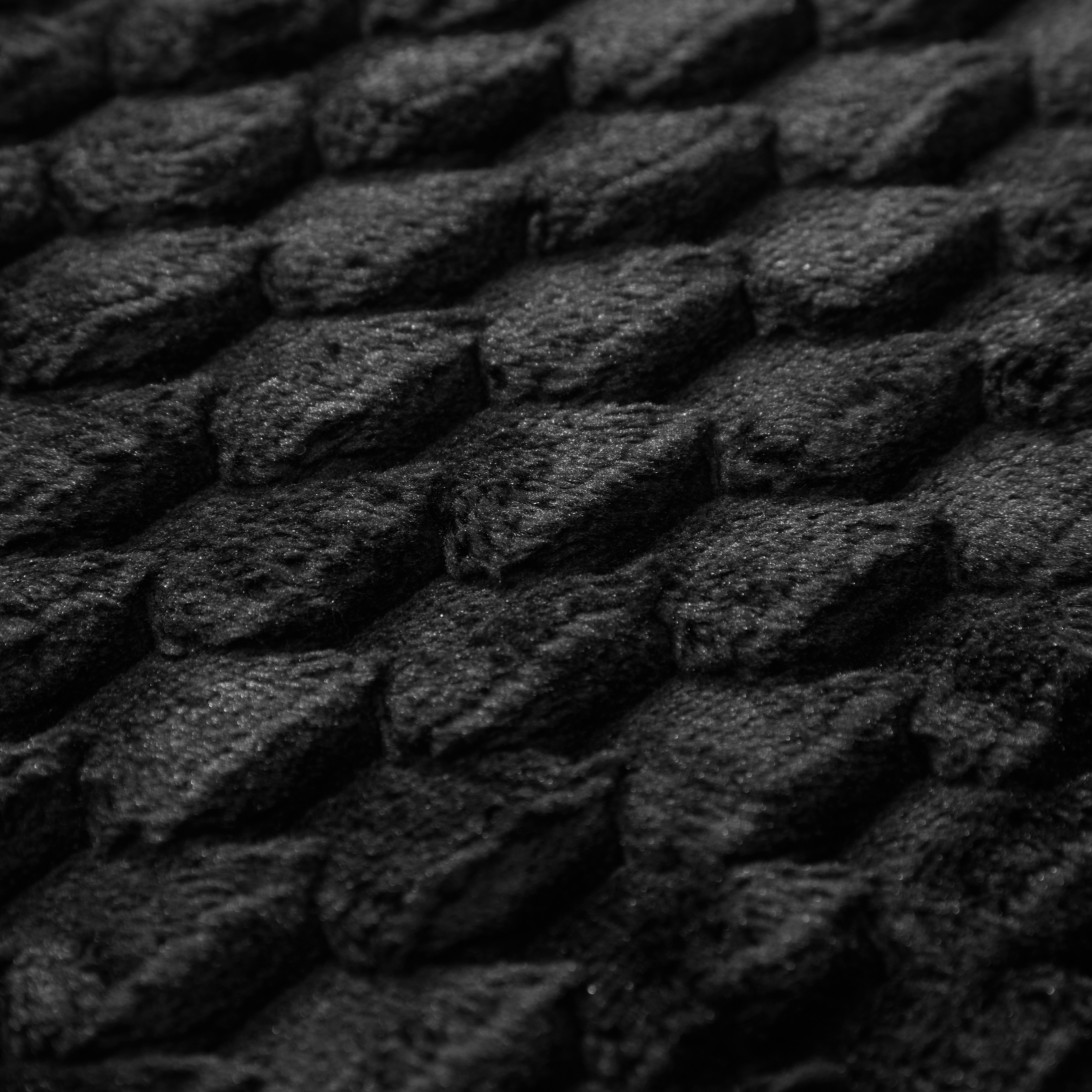 Mainstays Bubble Tile Memory Foam Bath Rug Set, Black photo 4