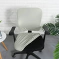 thumbnail image 2 of fastboy Split Office Chair Cover Dustproof Waterproof Rotating Chair Protector Gray Seat+Backrest, 2 of 9