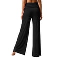 thumbnail image 5 of YUEHUA 2026 Coral Fold Over Yoga Pants, On-Trend Solid Wide Leg Loose Fit Lounge Pants with Ruched Waist Y2k Solid Color Stretchy Loose Gym Lounge Leggings, 5 of 5