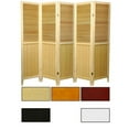 thumbnail image 4 of Handmade Beadboard 70-inch Room Divider (China) 4 Panel White, 4 of 5