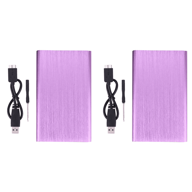 Caja SSD MSATA a USB 3.0 6Gbps para MSATA 30*25/30*50 Púrpura