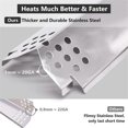 thumbnail image 5 of Grill Hot Plate, Fire Barrier Enamel Hot Plate Stainless Steel Grill Heating Tent, Flame Mash for Nexgrill 720-0888, 5 of 5