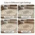 thumbnail image 7 of ODIKA 9'x12' Beige Brown Vintage Medallion Fringe Washable Area Rug Traditional Geometric Motifs with Intricate Corner Non-Slip, Chair-Friendly for Dining Room, Basement, Large Office, 7 of 7