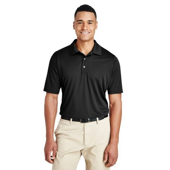Team 365 TT51 Men's Zone Performance Polo-Black-2XL
