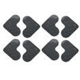 thumbnail image 1 of Tampons de Tapis, 8 Pcs Tampons de Coin Réutilisables Lavables Noirs pour Tapis, 1 of 7