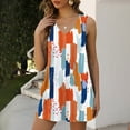 thumbnail image 2 of Summer Savings 2024,Abomasnow Sleeveless Jumpsuits for Women V Neck Casual Tank Rompers One Piece Wide Leg Shorts Overalls with Pockets, 2 of 5