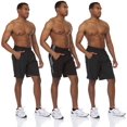thumbnail image 1 of Essential Elements 3 Pack: Men's Active Performance Tech Woven Stretch Training Workout Gym Shorts with Pockets Small, Set A, 1 of 7
