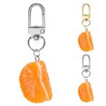 thumbnail image 3 of Coofit Key Chain Cute Strawberry Orange Decor Key Ring Pendant Purse Charm Bag Charm, 3 of 6