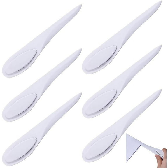 6 Pcs White Sewing Mark Turner Tool Point Tuner Seam Creaser Plastic Cutter Seam Presser Tool Tools Plastic Sewing Mark Supplies