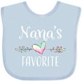 thumbnail image 3 of Inktastic Nana's Favorite- Heart Grandchild Boys or Girls Baby Bib, 3 of 4