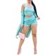 thumbnail image 1 of SAYOO Chaleco femenino + abrigo + pantalones cortos, versión ajustada de ropa casual de verano SAYOO moda, 1 of 9
