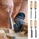 thumbnail image 4 of Herramientas para tallar madera: juego profesional de 4 cinceles para trabajar la madera | Herramientas manuales ergonómicas para carpinteros y principiantes | Portátiles, 4 of 8