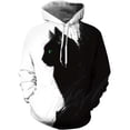 thumbnail image 2 of 2024 Nueva moda casual diaria 3D impreso gato gato patrón geométrico suéter pareja sudadera es cómoda y fácil de usar, 2 of 4