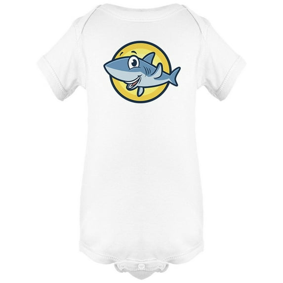 Cartoon Cute Shark Mascot Bodysuit Infant -Image by Shutterstock, 24 Months