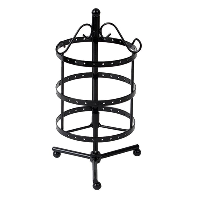 Soporte para Pendientes de triple capa jinwen 72 agujeros Negro