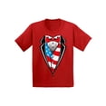 thumbnail image 1 of Awkward Styles 4th of July Youth Shirts Tuxedo American Flag Kids T-shirt USA Patriotic Shirt for Kids USA Tuxedo Shirt for Boys and Girls Fourth of July Shirts Patriotic Outfit, 1 of 4