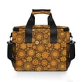 thumbnail image 7 of FORMRS Insulated Cooler Bag 24 Cans Capacity Soft Leakproof Lunch Box with Side Pockets, Retro Orange Flowers, 7 of 7