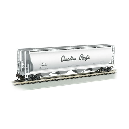 Bachmann-Canadian Cylindrical 4-Bay Grain Hopper - Ready to Run - Silver Series(