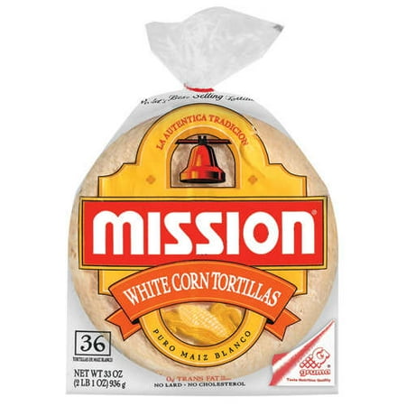 Mission Foods Mission White Corn Tortillas, 36 ea