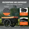 thumbnail image 4 of Compact Bike Cargo Trailer, 88lb Capacity, Foldable Storage, 16" Wheels, Universal Hitch & Waterproof Cover, Fits 24-28" Bicycles, 4 of 11