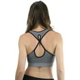 thumbnail image 2 of ToBeInStyle Women's Crossed Keyhole Back Sports Bra, 2 of 3