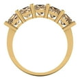 thumbnail image 5 of 2.5 ctw Wedding Band for Women - 18K Yellow Gold Yellow Moissanite Stackable Eternity Ring, 5 of 6