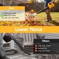 thumbnail image 5 of Leaf Blower, 680CFM 280MPH 21V Leaf Blower Cordless with 2X6.0Ah Battery & Charger, Electric Leaf Blower for Lawn Care, Battery Powered Leaf Blower for Snow Blowing & Yard Patio Garden Cleaning, 5 of 11