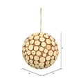 thumbnail image 2 of Vickerman 6" Pine Chip Ball Ornament, 2 of 2
