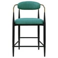 thumbnail image 5 of Miekor Furniture Renfroe Green Fabric Upholstered Counter Chair (Set of 2) 35701, 5 of 12