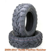 2 Front ATV Tire Set 24x8-12 24x8x12 for 2000-2017 Honda Fourtrax Rancher