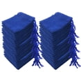thumbnail image 1 of 50 bolsas de terciopelo con cordón para organizar el embalaje, bolsas para maquillaje y polvo. 10x12cm, 1 of 9