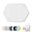 White, variant on 18Pack Acoustic Wall Panels High Density Sound Absorbing Wall Panels Hexagon Self-adhesive Sound Proof Wall Panels for Studios, Offices, Home 12" x 10" x 0.4"